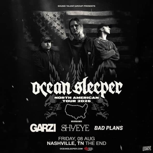 Nashville! We’re excited to be joining <a href="/oceansleeper/">trixy mae rainia</a> <a href="/garzi/">Garzitto</a> and @shyeyemusic at The End on Aug. 8th. Tickets are available in our bio 🎟️ See you there!