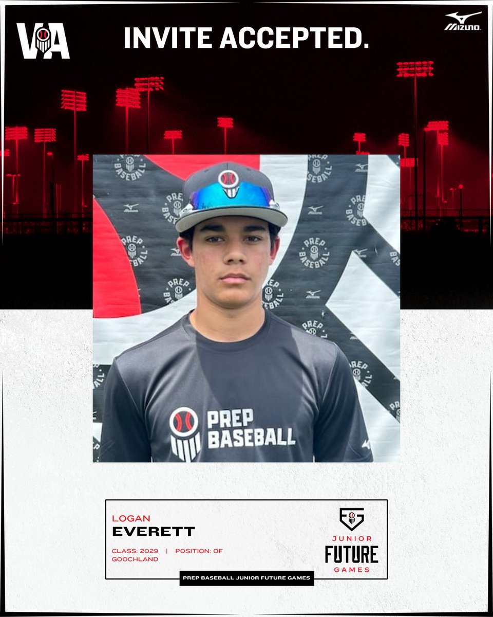Prep Baseball Virginia/DC (@prepbaseballva) on Twitter photo INVITE ACCEPTED ✅
'29 OF Logan Everett (Goochland) will represent Team Virginia at the 2025 Junior Future Games!
<a href="/LoganEverett014/">Logan Everett</a> <a href="/prepbaseball/">Prep Baseball</a>
#PBJFG25 INVITE ACCEPTED ✅
'29 OF Logan Everett (Goochland) will represent Team Virginia at the 2025 Junior Future Games!
<a href="/LoganEverett014/">Logan Everett</a> <a href="/prepbaseball/">Prep Baseball</a>
#PBJFG25