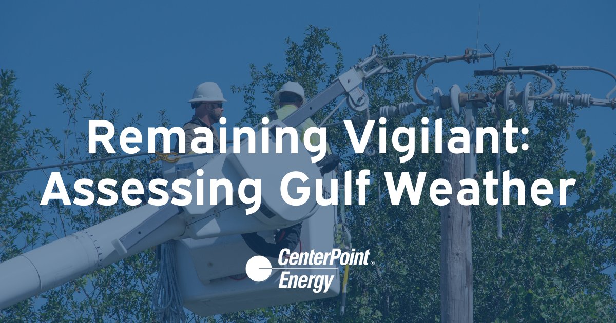 We remain vigilant and continue to monitor Invest 93L as it moves along the coast of the Florida Panhandle. Current weather models continue to project a low likelihood of further development and overall impacts to our Greater Houston service area are expected to remain minimal.