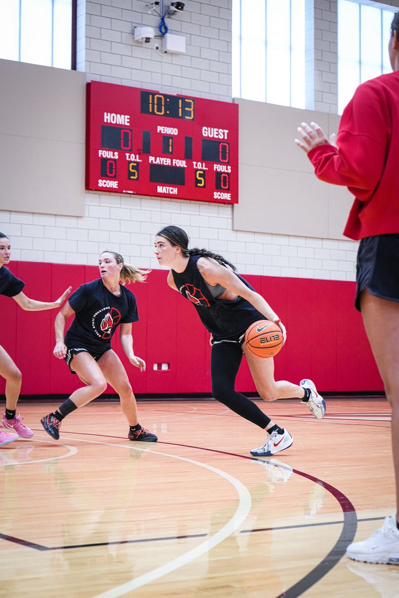 BallStateWBB's tweet image. on the clock.