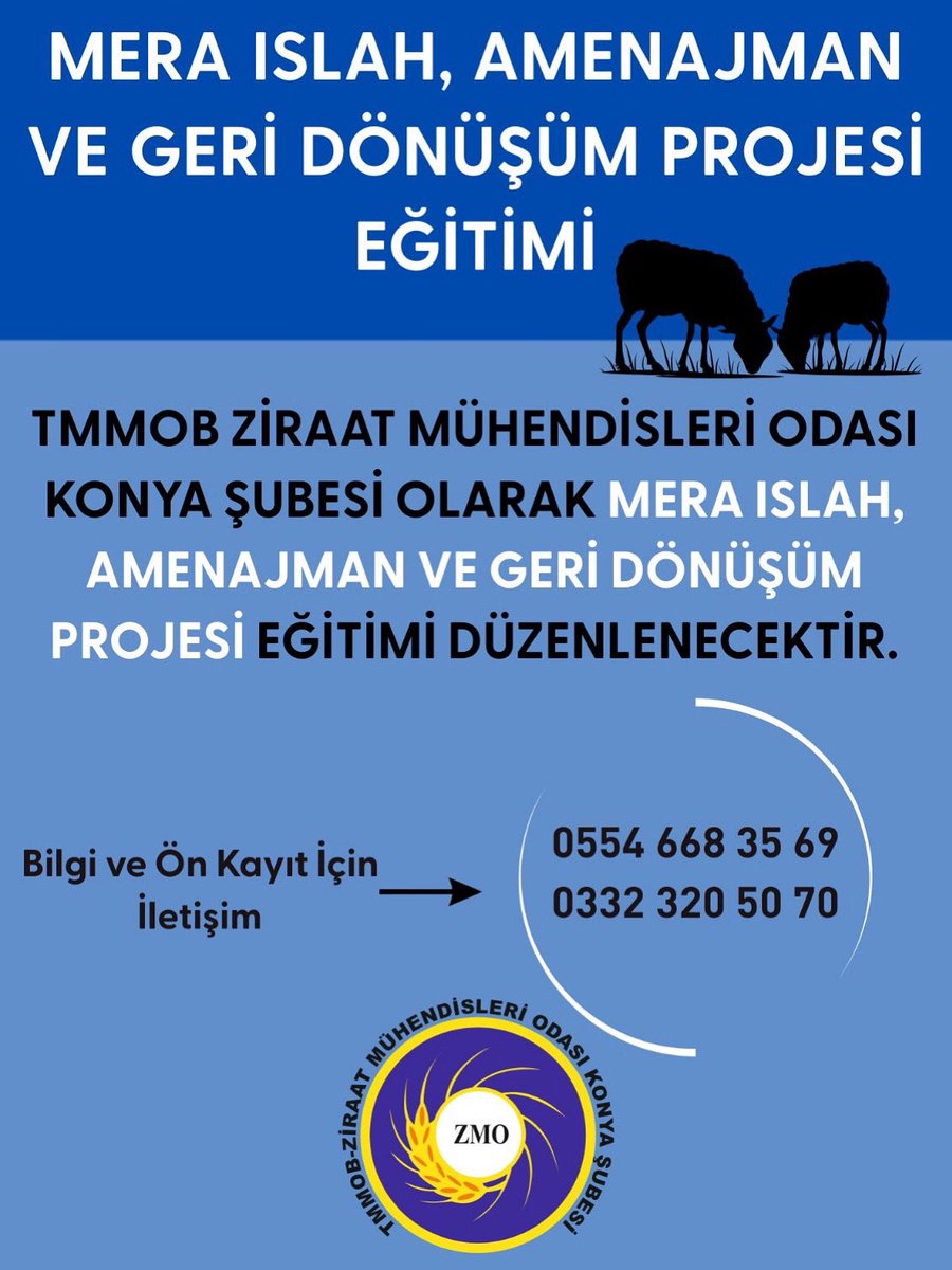 TMMOB Ziraat Mühendisleri Odası Konya Şubesi (@konyazmo) on Twitter photo 