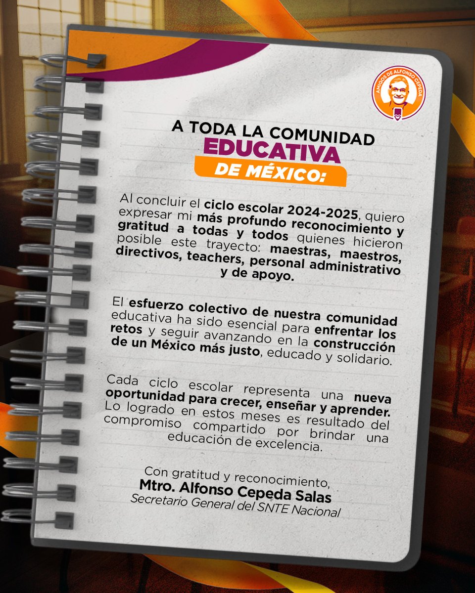 Cerramos el ciclo escolar 2024-2025 con gratitud. Gracias a toda la comunidad educativa por su compromiso con una educación de excelencia.

Tengan un feliz descanso.  🌞✏️