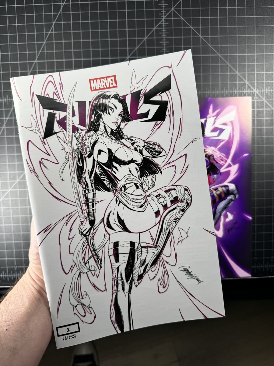 JScottCampbell's tweet image. 🔥 Announcing the 2nd surprise drop for our exciting week of #CAMPBELLCON! Going on sale TONIGHT at 5:00 pm PT at jscottcampbell.com
#MarvelRivals Ignite # 1 covers E, F, & G featuring color line-art sketch covers of #Magik, #BlackWidow & #Psylocke! limited to 1000 of each!