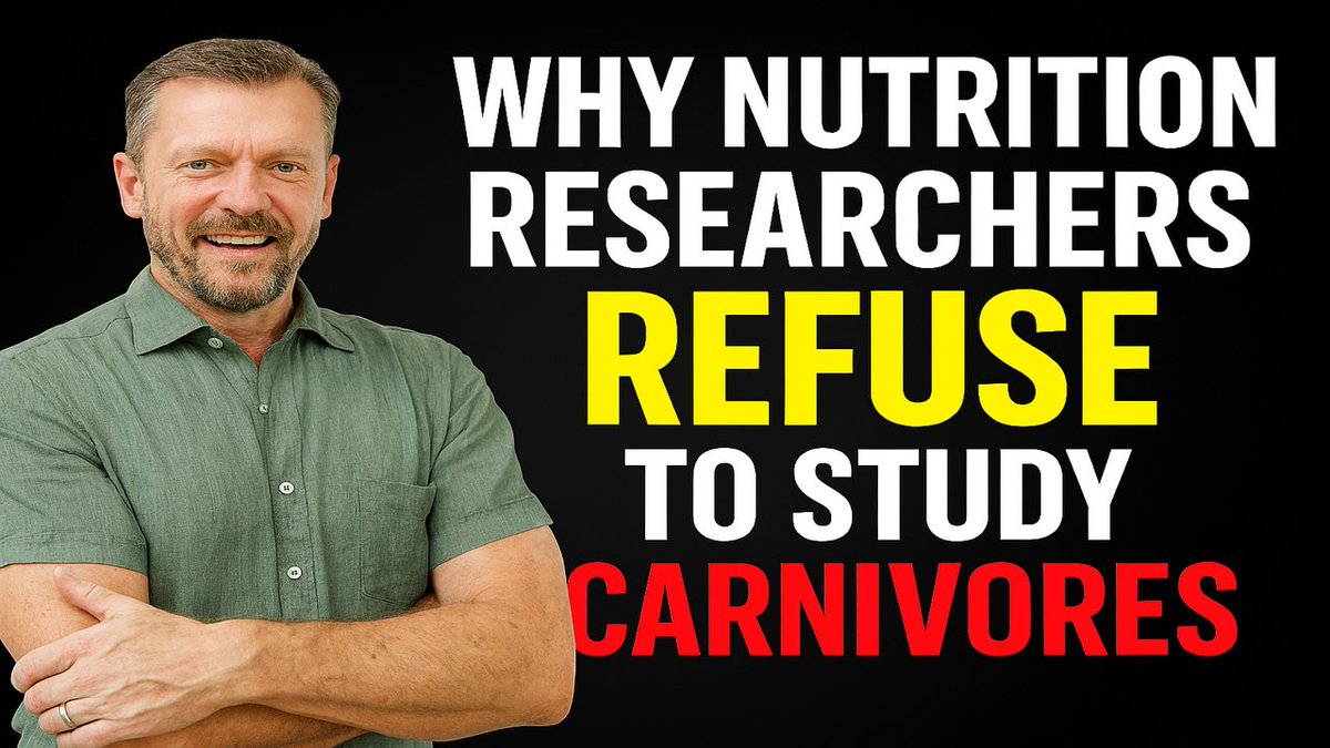 KenDBerryMD's tweet image. If you want to know if smoking is unhealthy then you study heavy smokers, right?
Why don't researchers study Carnivores if they honestly want to see if red meat is unhealthy??
Watch: youtu.be/Egc2ZBUYDTg
#carnivorediet