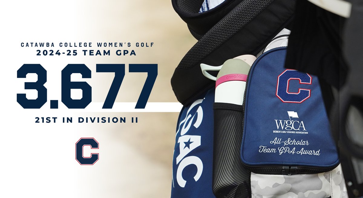 Catawba College Athletics (@catawbaindians) on Twitter photo Excellence on and off the course 🏌️♂️📚
Women's Golf recorded a 3.677 GPA during the 2024-25 campaign, stacking up 21st nationwide to earn its second <a href="/WGCAGOLF/">Women's Golf Coaches</a> All-Scholar Team GPA Award!
Release | bit.ly/4lCaTFS
#CatawbaCulture Excellence on and off the course 🏌️♂️📚
Women's Golf recorded a 3.677 GPA during the 2024-25 campaign, stacking up 21st nationwide to earn its second <a href="/WGCAGOLF/">Women's Golf Coaches</a> All-Scholar Team GPA Award!
Release | bit.ly/4lCaTFS
#CatawbaCulture