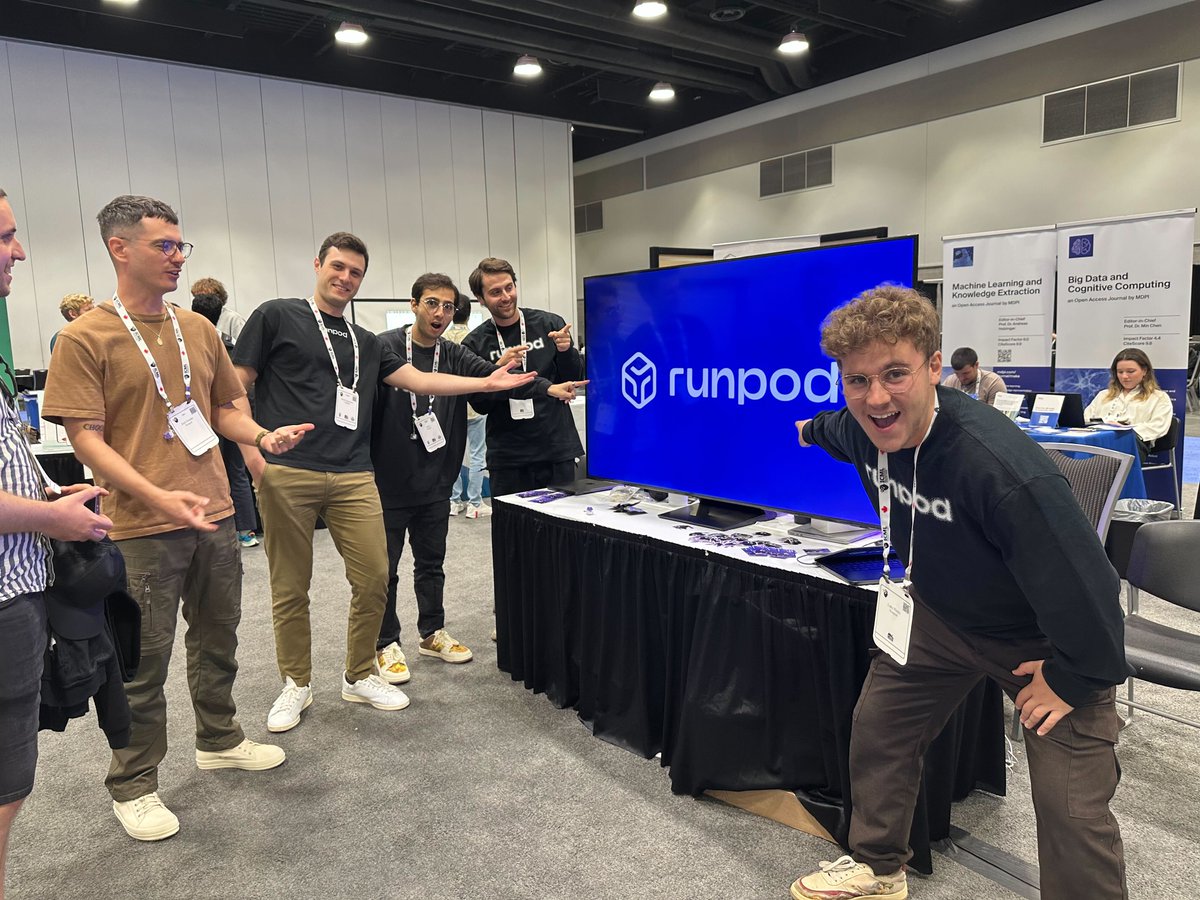 runpod_io's tweet image. We're @icmlconf !
Come find us for free merch and to learn how to launch multi-node clusters instantly