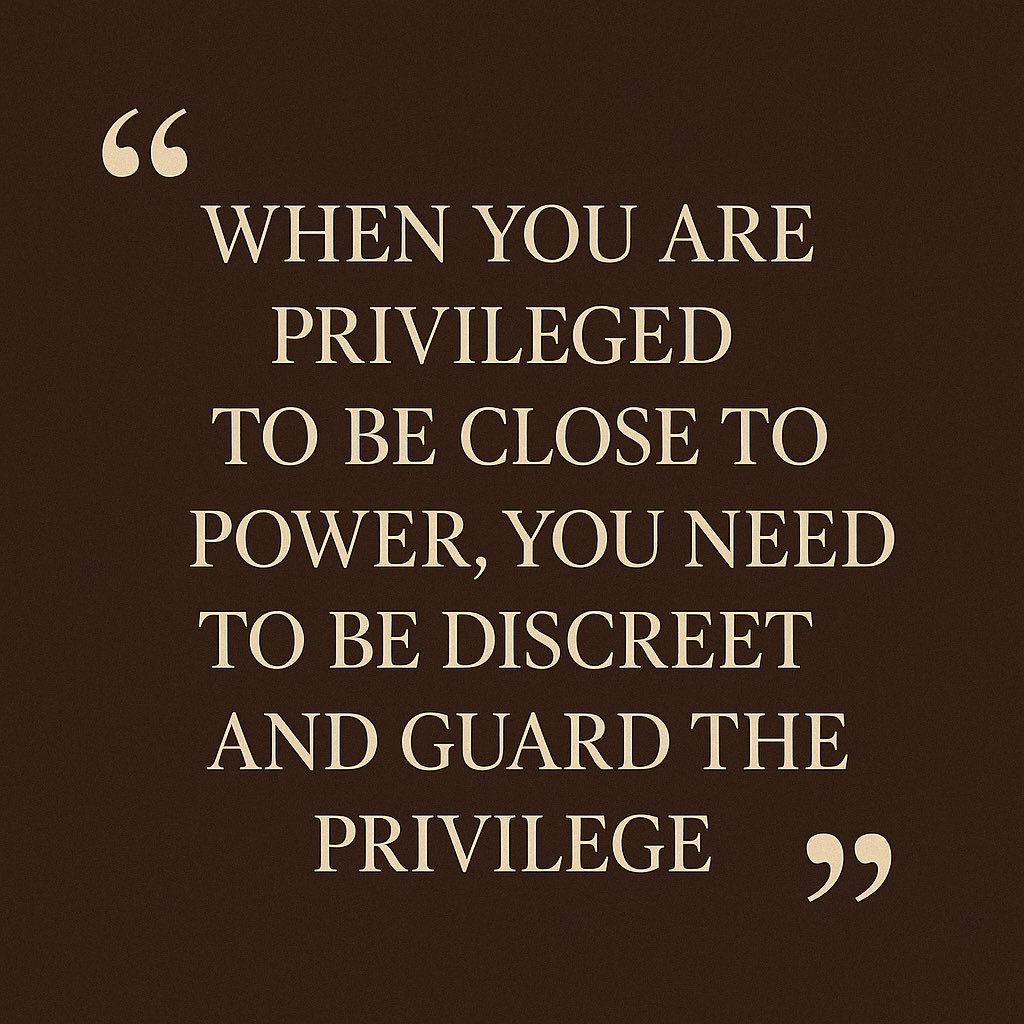 The Proximity Trap: When Closeness to Power Requires Silence, Not Spotlight

Power is seductive. Not just for those who wield it—but for those allowed to stand beside it. To be near power is a privilege few are granted. And like all privileges, it carries with it an unspoken