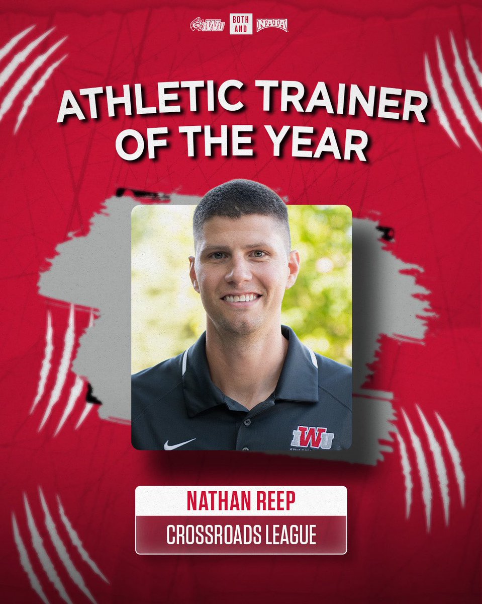 IWUWildcats's tweet image. Top of his field 👏
Congratulations to Nathan Reep for being voted the 24-25 Crossroads League Athletic Trainer of the Year!
#BothAnd