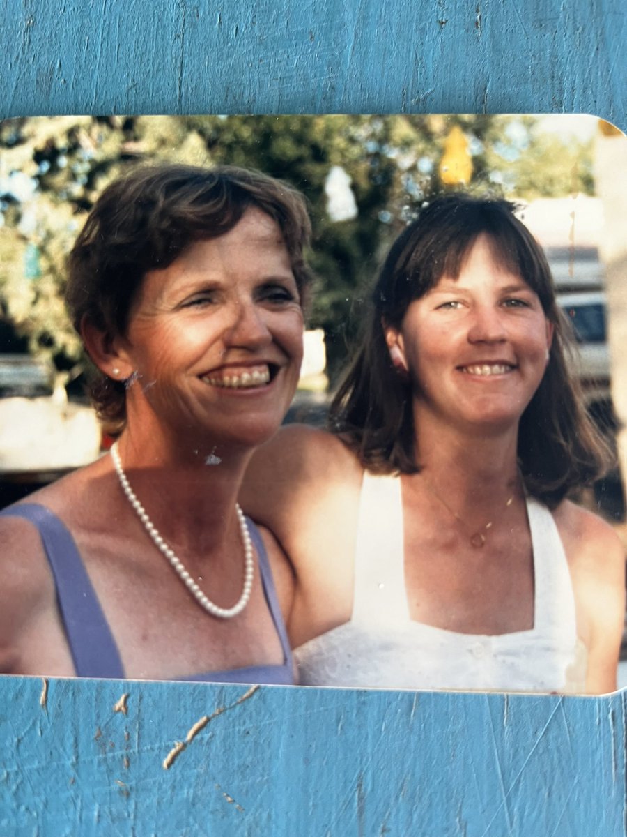 This is my sweet Emily &amp; me at her wedding in July 1987…..a bittersweet day.2 mos.prior her fiance was diagnosed with Stage 4 esophageal cancer.He died 9 mos.later.Emily was 23 yo.We smiled thru our tears….Em &amp; M. were happy &amp; brave.🙏💔😢