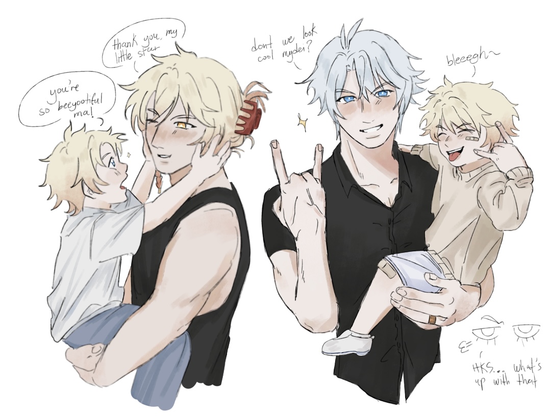 xinremoo's tweet image. Im feeling family au, i think they all look cute together
#phaidei and baby