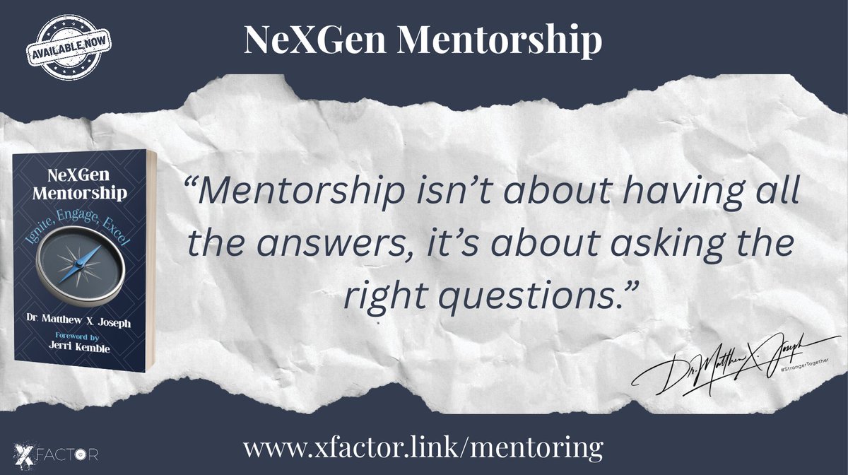 MatthewXJoseph's tweet image. “Mentorship isn’t about having all the answers, it’s about asking the right questions.”
NeXGen Mentorship: Ignite, Engage, Excel
Learn more at: xfactor.link/mentoring
#NeXGenMentorship #MentorshipMatters #EduLeadership #FutureReadyLeaders #K12Mentorship
#EdLeadership