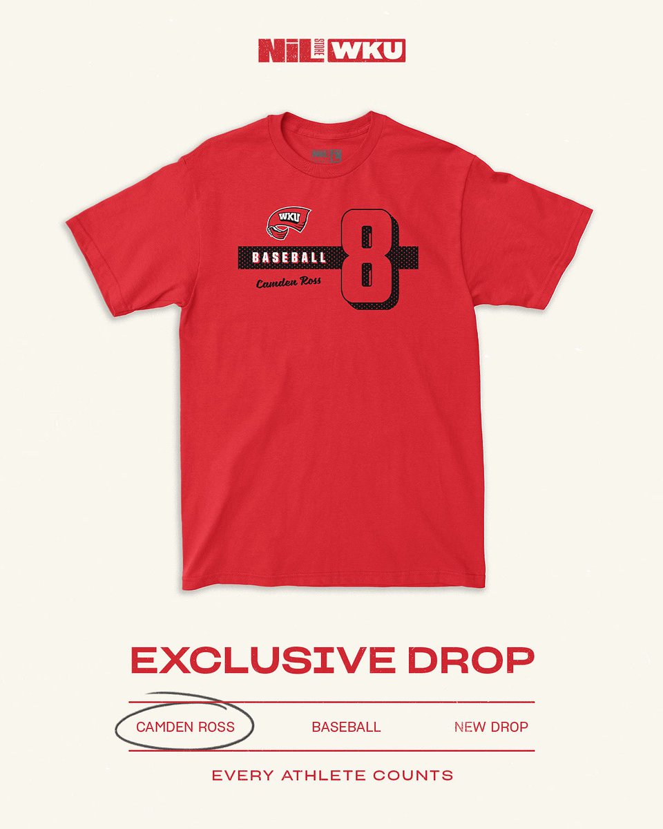 WKUNILStore's tweet image. The Fresh Look🔥
@camden_ross8 New Merch Is Live!
nil.store/western-kentuc…