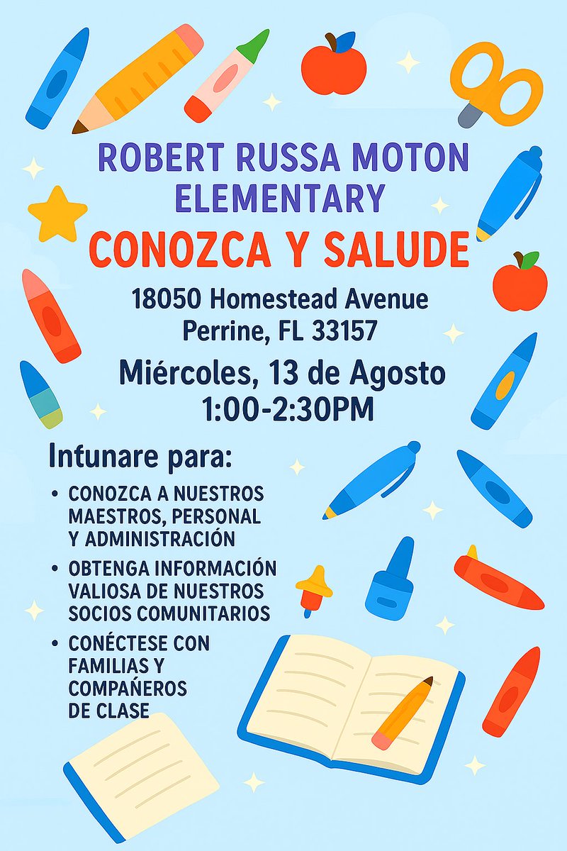 📅 SAVE THE DATE! 📚✏️
Meet &amp; Greet at RR Moton ES is is almost here! 🎉
Come say hello, meet our amazing team, and get ready for a fantastic school year!

Let’s kick off the 2025–2026 school year together!