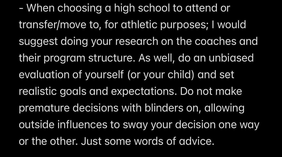 🗣️PUBLIC SERVICE ANNOUNCEMENT: 
To all high school athletes and parents of athletes