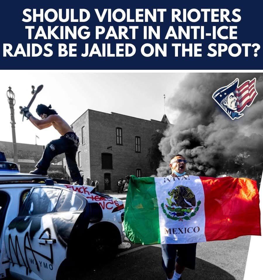 Should violent rioters taking part in anti-raids be jailed on the spot?
