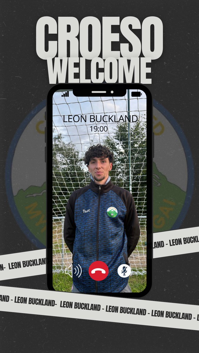 ✍️ CHWARAEWR NEWYDD/NEW SIGNING ✍️

Leon Buckland yn ymuno ⚽️

Mae’n bleser gennym gyhoeddi bod Leon Buckland yn ymuno â’r tîm.

Croeso i Mynydd
💙💙💙
——————————————————

Leon Buckland signs ⚽️

We are delighted to announce the signing of Leon Buckland.

Welcome to Mynydd
💙💙💙