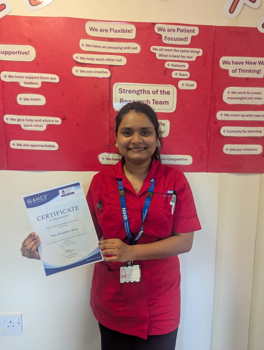 researchSFH (@sfhresearch) on Twitter photo Well done Shruddah on achieving CRP registration! Our 1st one at SFH👏 <a href="/NIHRrdn/">NIHR Research Delivery Network</a> <a href="/SFHFT/">Sherwood Forest Hospitals NHS FT</a> # Well done Shruddah on achieving CRP registration! Our 1st one at SFH👏 <a href="/NIHRrdn/">NIHR Research Delivery Network</a> <a href="/SFHFT/">Sherwood Forest Hospitals NHS FT</a> #