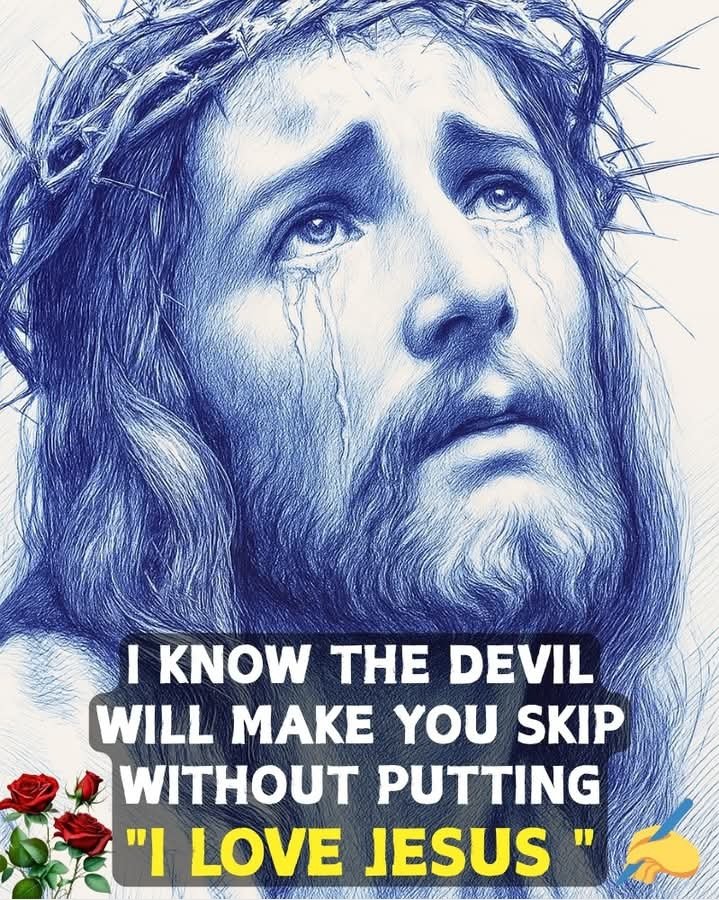 Disappoint Satan by typing; I Love Jesus!