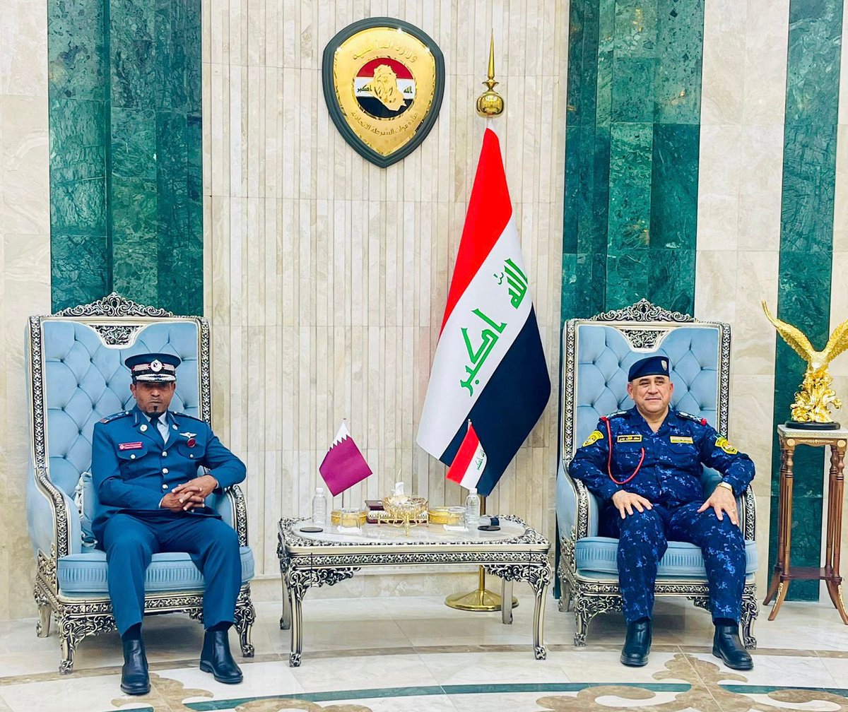 isf_qat's tweet image. زيارة وفد من قوة الأمن الداخلي (لخويا) برئاسة اللواء حمد حسن السليطي، المفتش العام للقوة ، إلى جمهورية العراق الشقيقة، التقى خلالها عددًا من القيادات الأمنية.
حيث تفقّد الوفد مديرية الاستجابة والسيطرة (911)، وكذلك اطّلع على مقر قيادة قوات الشرطة الاتحادية، وكان في استقبالهم…