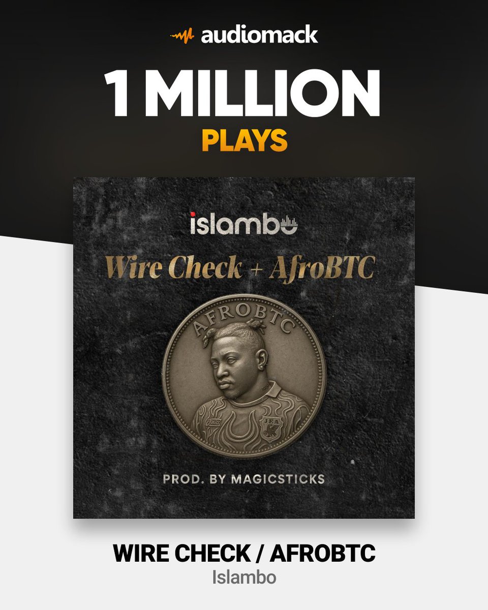 islambo10q's tweet image. 1 millions streams on Audiomack
1 millions streams on Spotify
10Q 🙏
