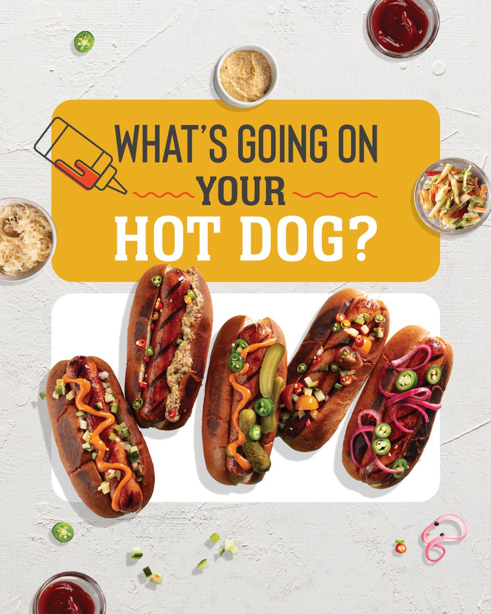 Tell us your go-to hot dog toppings! 🌭