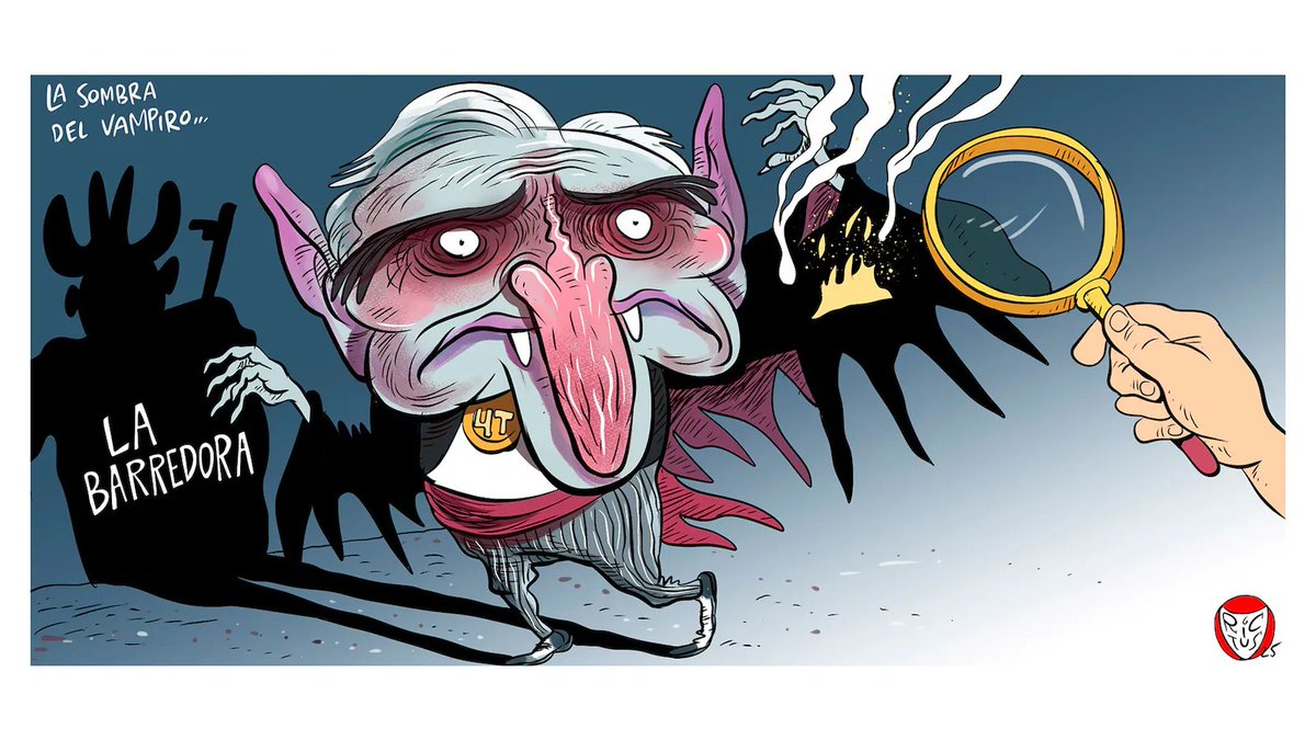 LA SOMBRA DEL VAMPIRO 
Por Rictus <a href="/monerorictus/">Rictus, Caricaturista</a>