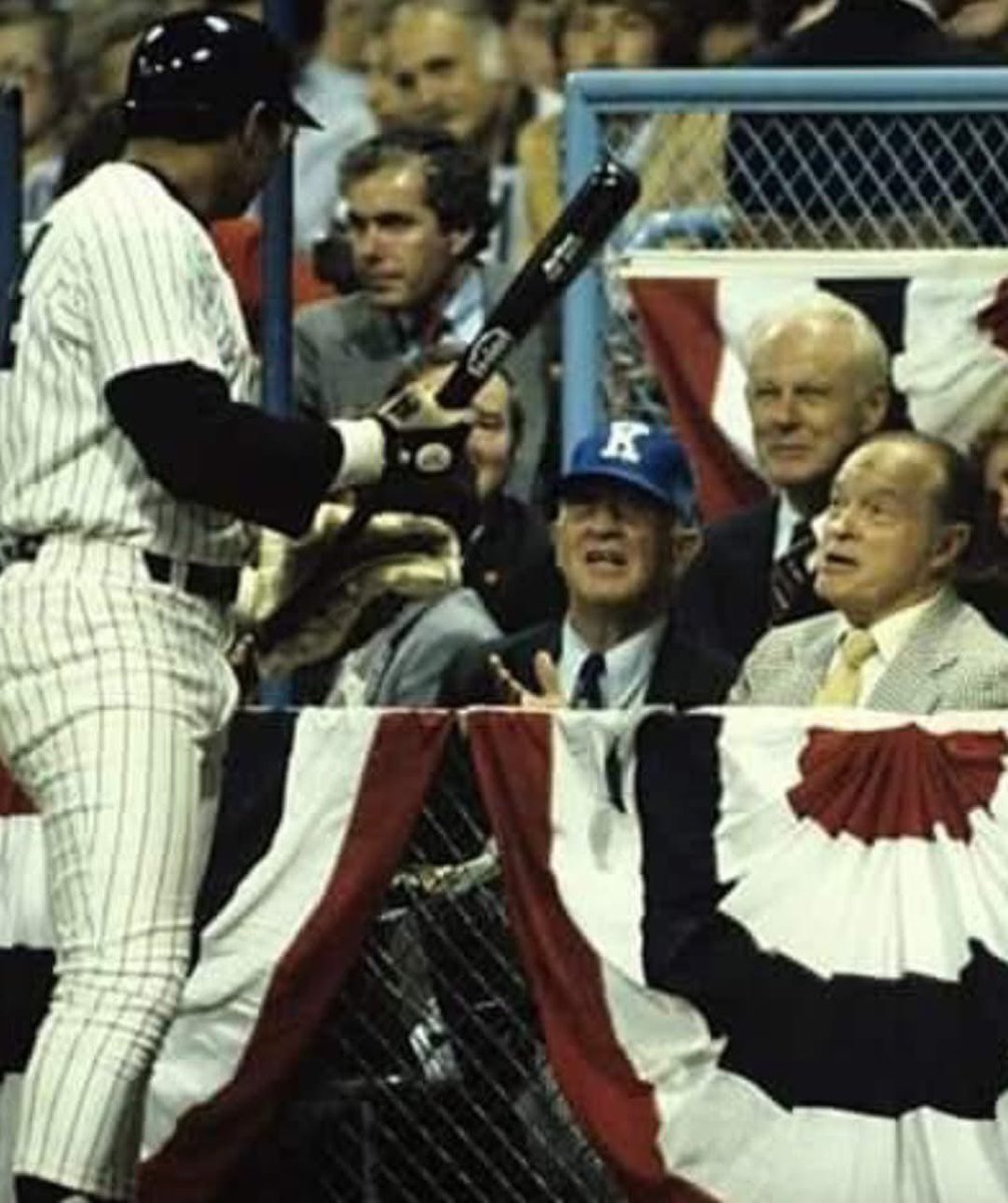 Reggie Jackson and Bob Hope.