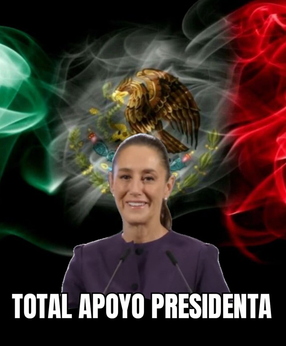 Millones de Mexicanos estamos orgullosos de contar con una excelente Presidenta como #ClaudiaSheinbaum 
#TotalApoyoPresidentaSheinbaum
Quién la apoya? 🤚🏻🇲🇽💜