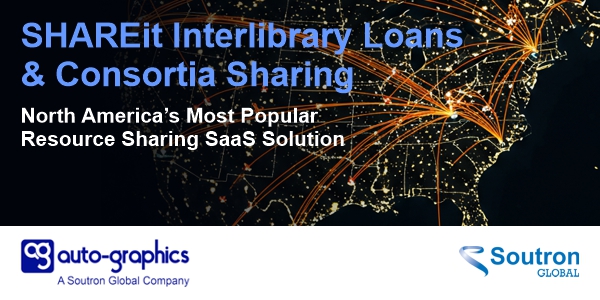 AutoGraphicsInc's tweet image. SHAREit just got an upgrade!
Soutron’s new Multi-Lender ILL List makes resource sharing faster and easier for libraries: eu1.hubs.ly/H0lKT8Z0
#resourcesharing
#interlibraryloan
#libraryservice
#librarytech
#librarysoftware
#integratedlibrarysystem
#librarians