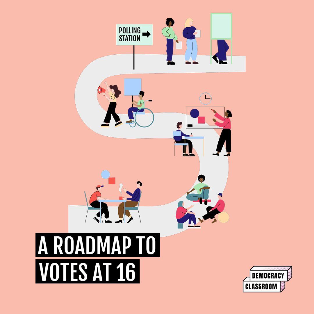 NIYF's tweet photo. 🚨 Launching: A #RoadmapToVotesAt16 

We’re proud to support @Democracyroom as it launches #RoadmapToVotesAt16

📘 16 key steps incl. democratic education, youth-led action & tackling misinformation
🌟 Backed by 40+ orgs across the UK
✊ Young people deserve action & consultation

🔗 https://t.co/OXFTXp6FzJ