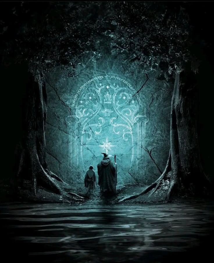 Gandalf at the Gate of Moria