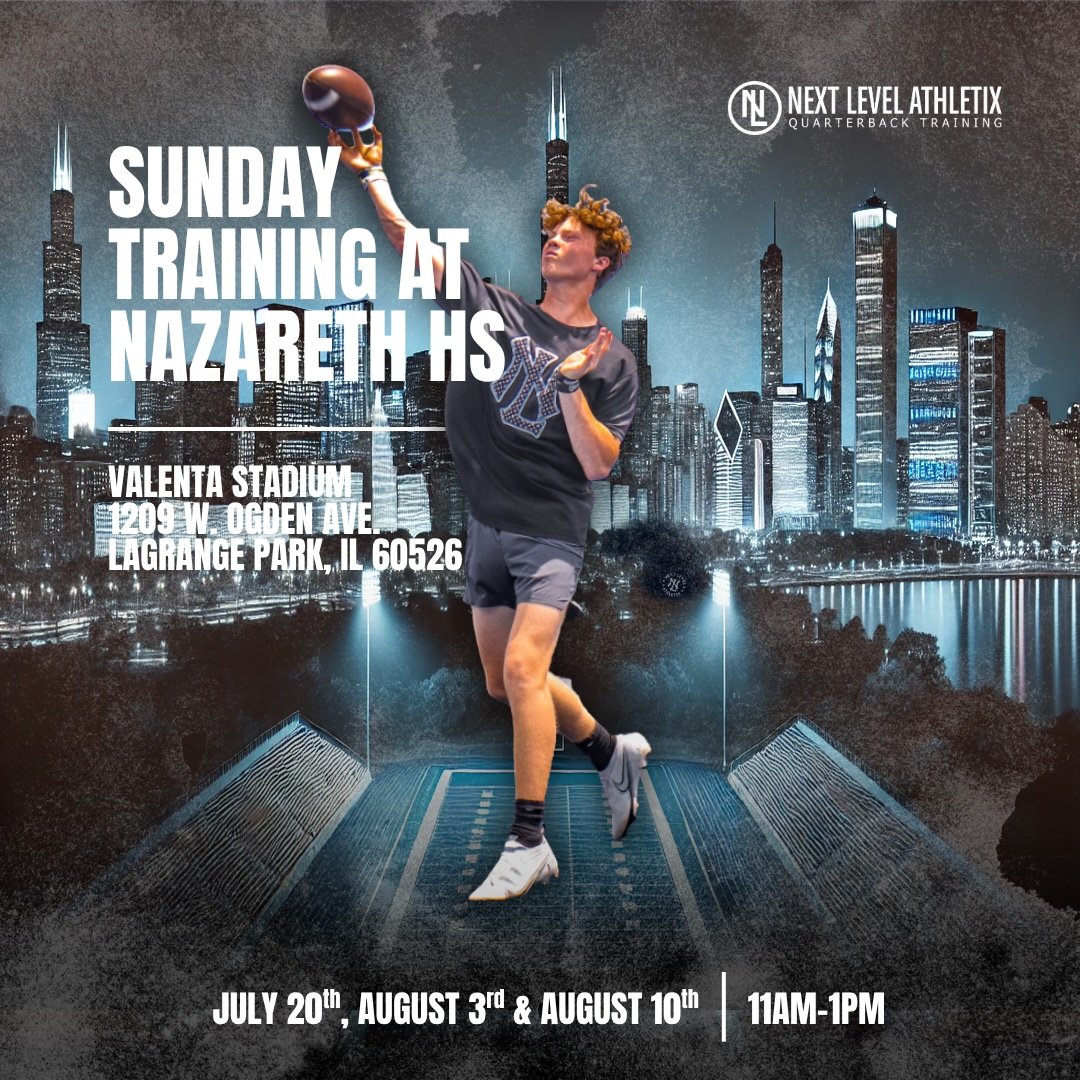 See You at Sunday Group Training at Nazareth Academy for QB's and WR's of all ages and all talent levels. Sundays are the best opportunity to get your taste of what we do that separates us from the rest @nxtlevelatx  - mailchi.mp/nxtlevelatx/rn…