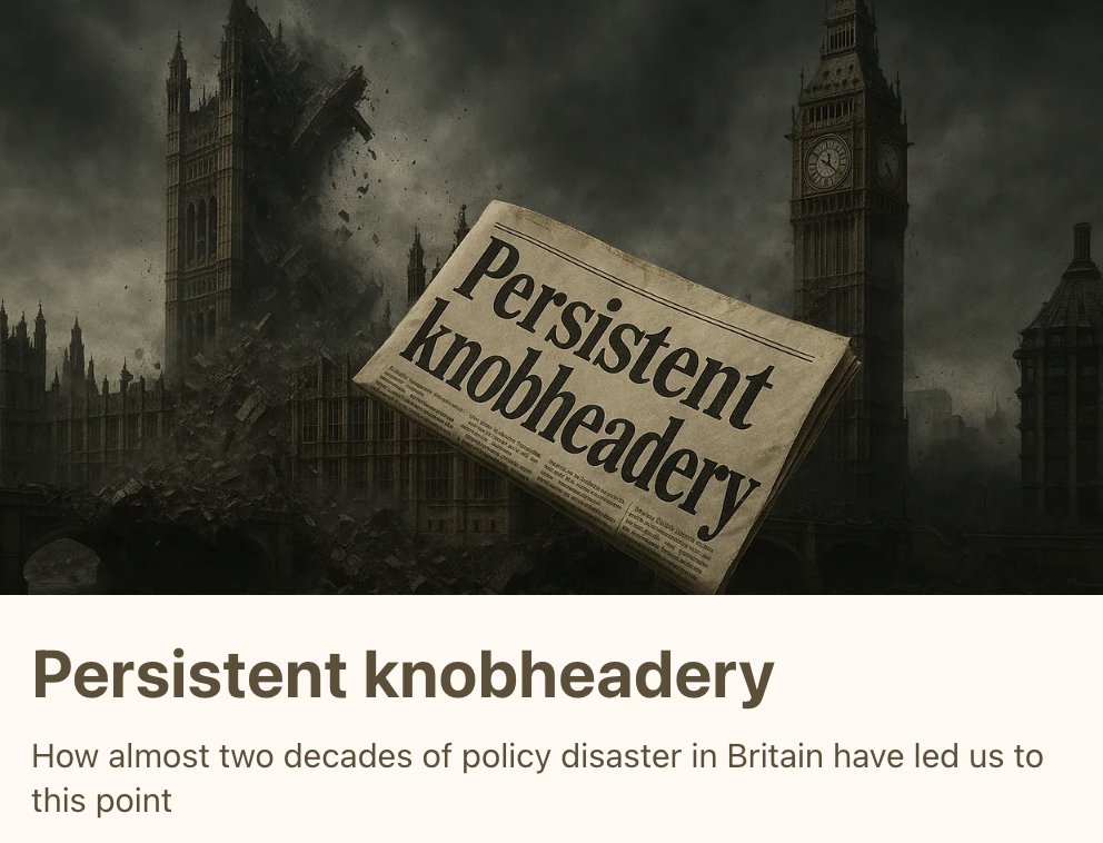 tomhfh's tweet image. Crisis after crisis after crisis. But what has led us to this doom loop? And how do we get out of it?
Until we wake up to the fact that the spiral began in 2008, we can't escape it.
My latest newsletter👇
tomharwood.substack.com/p/persistent-k…
