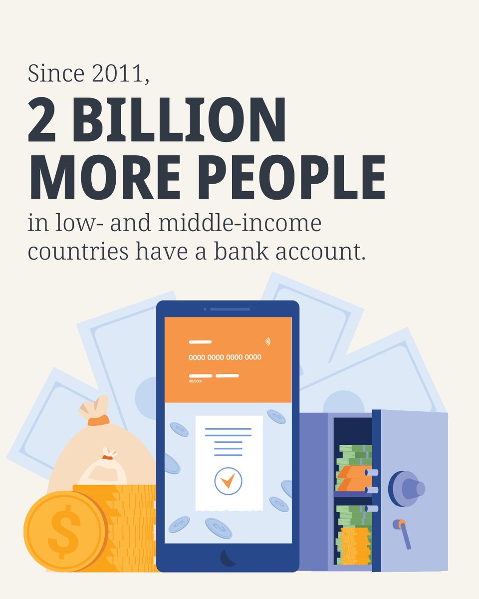 Mark Suzman (@msuzman) on Twitter photo <a href="/WorldBank/">World Bank</a>’s 2025 Global Findex Report, released today, reveals the correlation between digital connectivity and financial inclusion. Digital tools are making financial systems more inclusive and effective around the world, enabling people to save and invest. Data from the report <a href="/WorldBank/">World Bank</a>’s 2025 Global Findex Report, released today, reveals the correlation between digital connectivity and financial inclusion. Digital tools are making financial systems more inclusive and effective around the world, enabling people to save and invest. Data from the report