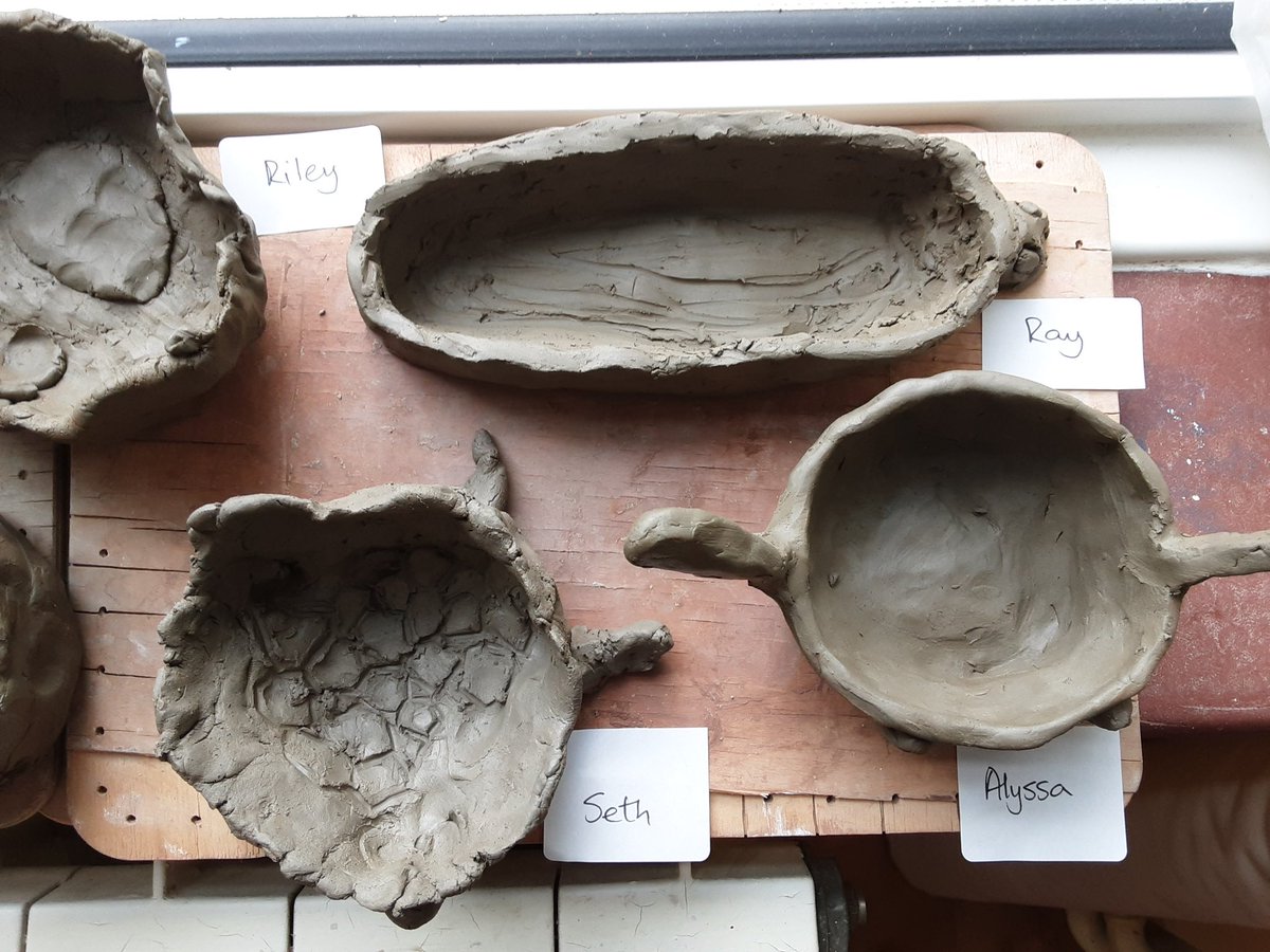 FelixPrimary's tweet photo. Clay pots made by Willow Class as part of enrichment week! #sapientia https://t.co/pFFcw2JLrL