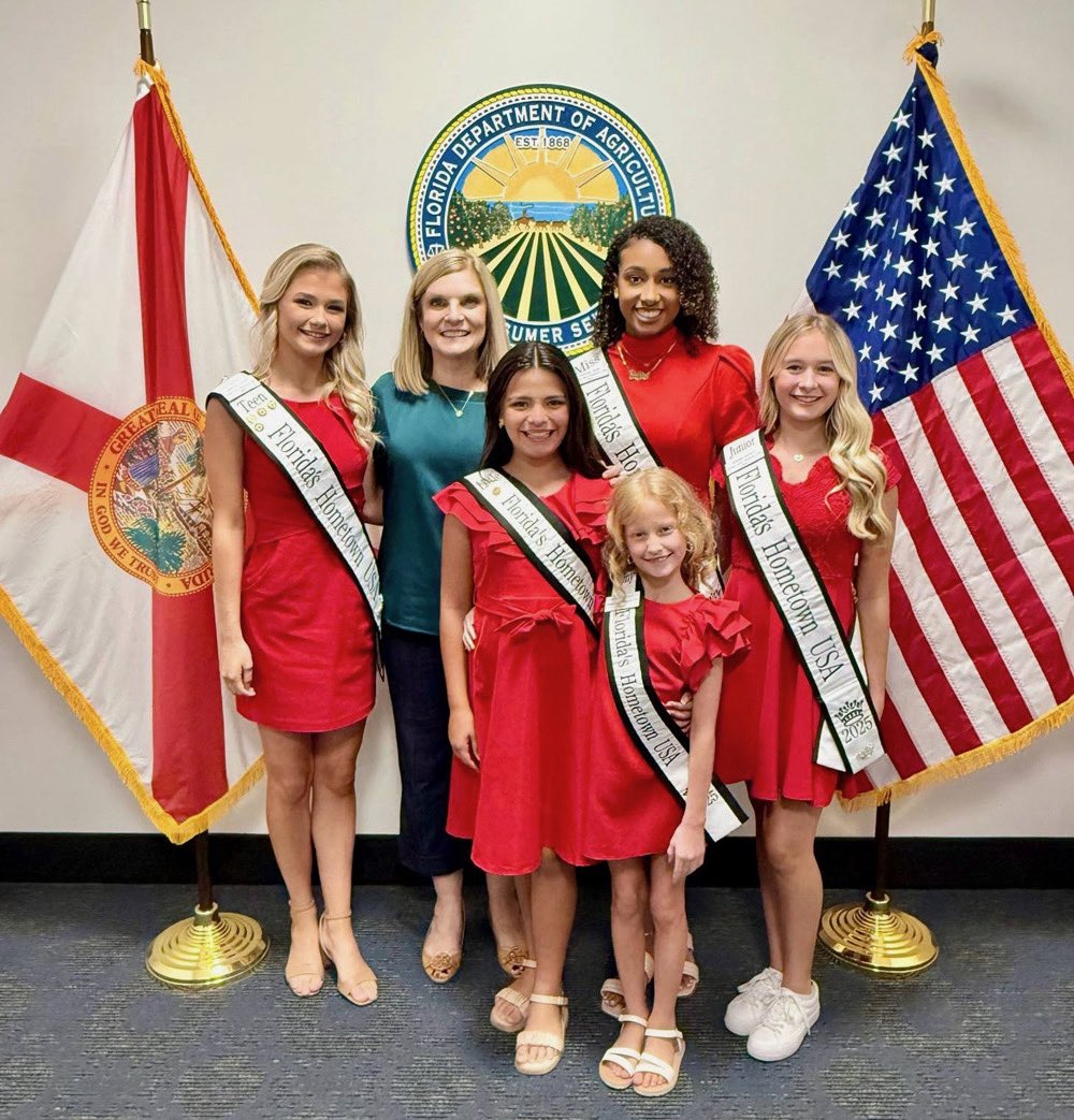 WiltonSimpson's tweet image. Grateful for the visit from the 2025 Miss Silver Spurs Court and Little Miss Silver Spurs Court – outstanding young ambassadors for Florida agriculture.
Their commitment to promoting our state’s rural values and heritage is a powerful reminder of why investing in the next…