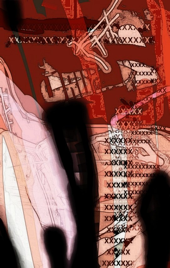 theinfiniteidea's tweet image. Grids and Filters: Series 7: Second generation: 6/12: A kiss as hard as a fist
#drawing #text