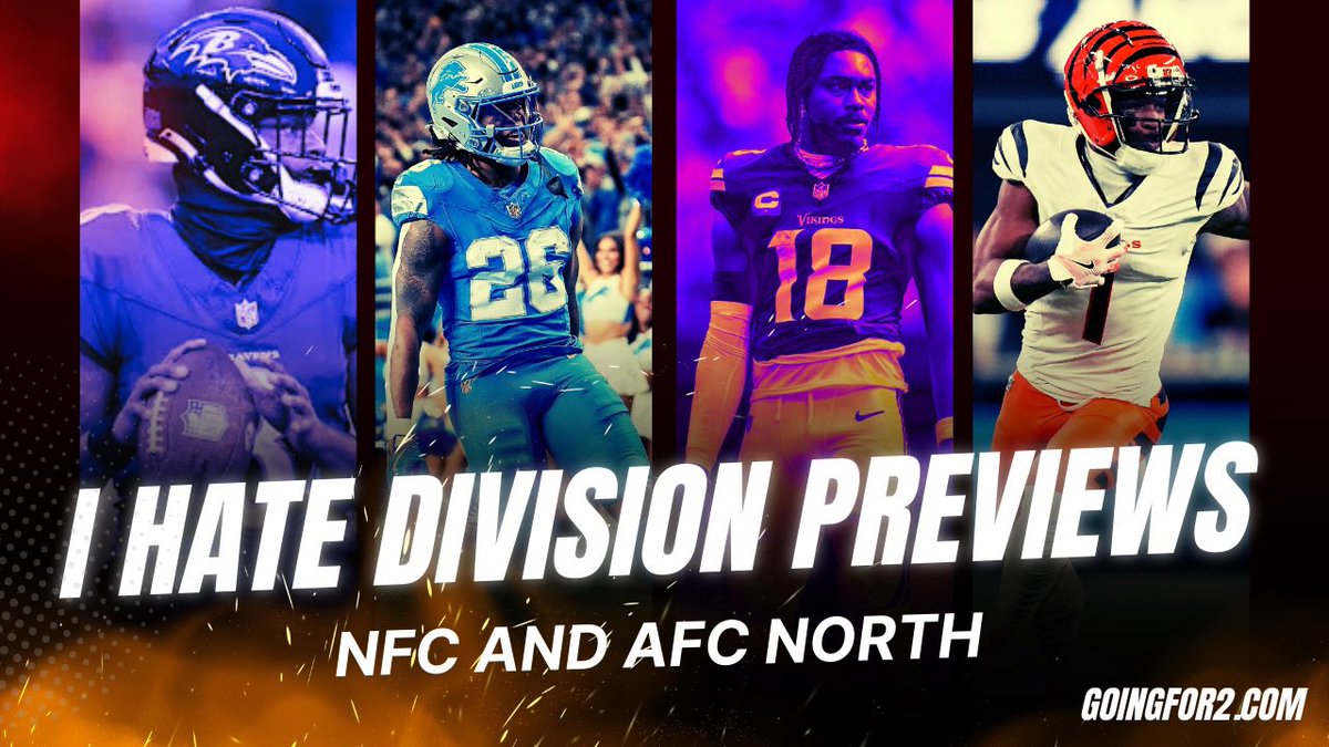 No boring division previews here! We’re mocking the AFC &amp; NFC North 🧠💥
•NFL Futures bets 📈
•Nonsense Draft: “Things You’d Ban From Earth Forever” 🌍🚫
•2 amazing guests 👀

Watch LIVE 🎥👇
youtube.com/live/aYZBzAn3P…

#FantasyFootball #NFL #MockDraft