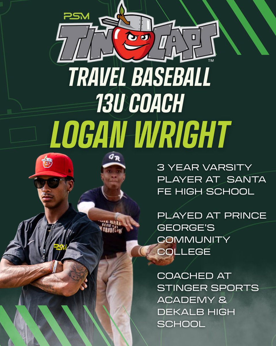 Meet the PSM TinCaps Head Coach for 13u Logan Wright

Register for tryouts on July 22nd, or a make-up tryout on July 29th at the University of Saint Francis. Registration for the 22nd ENDS THIS FRIDAY, the 18th. 

psmbaseball.leagueapps.com/clubteams/4644…