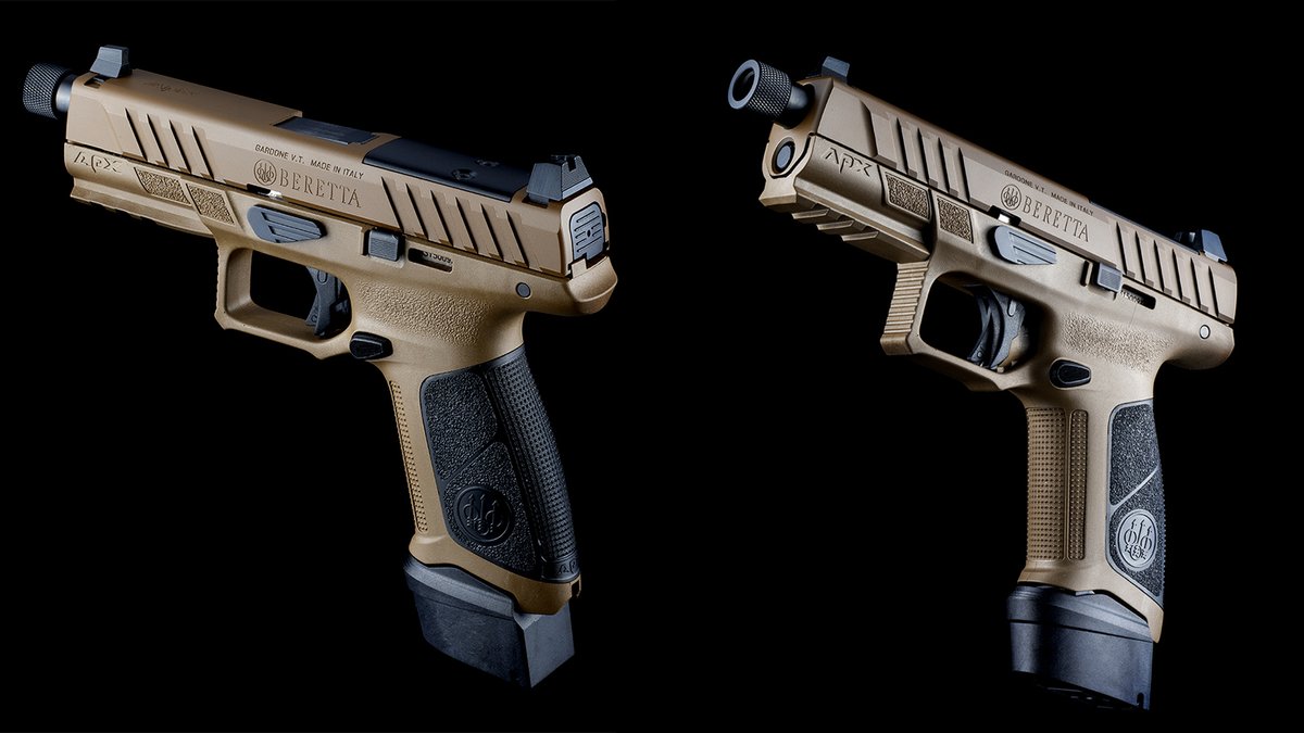 grabagun's tweet image. 🔥 Deal Alert! 🔥 The Beretta APX A1 Tactical in FDE - 9mm, 4.8" threaded barrel, suppressor-height sights, optic-ready, and 21-round capacity - just $519 while supplies last!
👉 grabagun.com/beretta-apx-a1…