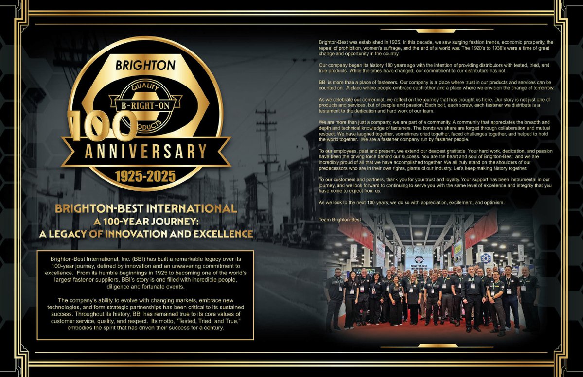 Link Magazine (@officiallinkmag) on Twitter photo Brighton-Best began its history 100 years ago with the intention of providing distributors with tested, tried, and true products. While the times have changed, their commitment to their distributors has not. <a href="/BrightonBest/">Brighton Best (USA)</a>
Full story: online.linkmagazine.com/summer-2025/70β¦
#ThinkLINK Brighton-Best began its history 100 years ago with the intention of providing distributors with tested, tried, and true products. While the times have changed, their commitment to their distributors has not. <a href="/BrightonBest/">Brighton Best (USA)</a>
Full story: online.linkmagazine.com/summer-2025/70β¦
#ThinkLINK