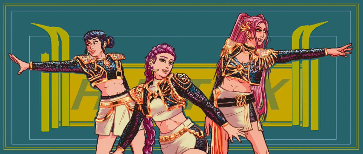 residentbeano's tweet photo. We are hunters, voices strong... 
#art #digitalart #KPOPDEMONHUNTERS #Rumi #mira  #Zoey #kpopdemonhuntersfanart https://t.co/oQ4f193VHI