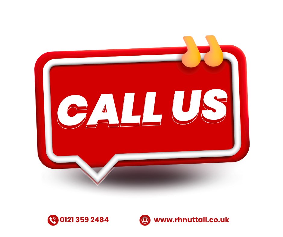 RH_Nuttall's tweet image. ☎️ Need expert advice or a quick quote? 

Contact RH Nuttall for the perfect solution, big or small.  

✅ Quality service and fast support guaranteed

Call us now!
📞 0121 359 2484  

🌐 rhnuttall.co.uk

#RHNuttall #CallUsToday