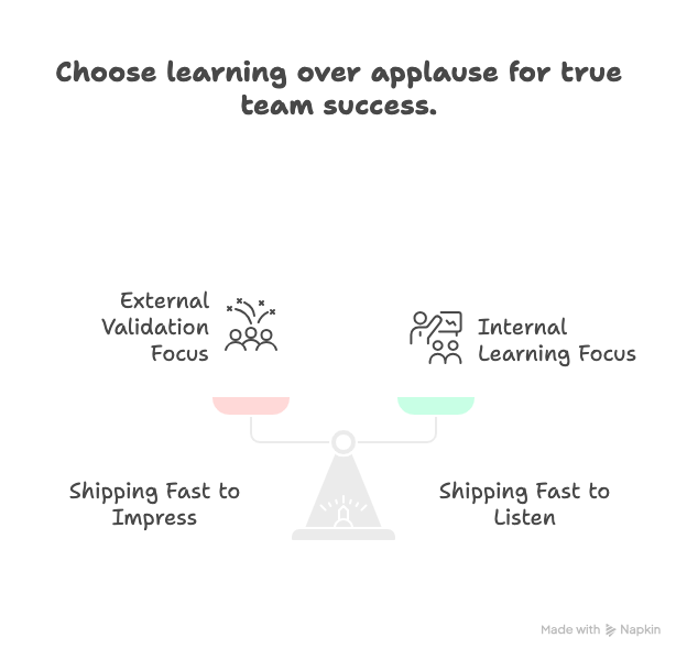 If your MVP takes 3 months,
you’re not validating, you’re guessing.
Fast = feedback.
Feedback = clarity.

The best teams?
They don’t ship fast to impress.
They ship fast to listen.