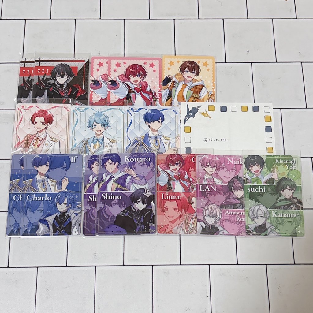 譲)画像のもの
求)🌟🩵さんちぷか3弾&gt;&gt;1.2弾

お声がけの際固ツイALTご一読お願いします。
#すたぽらグッズ交換
#いれいすグッズ交換 
#クロノヴァグッズ交換