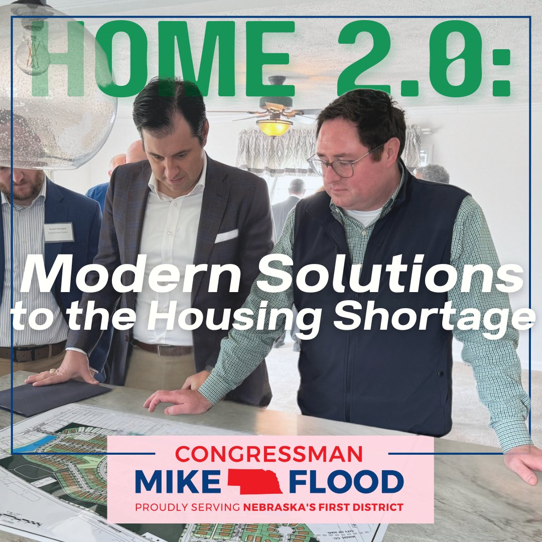 USRepMikeFlood's tweet image. 🚨TODAY: Excited to remind you that today's @FinancialCmte Housing & Insurance Subcommittee hearing will focus on the HOME Partnership Program.
Reforming HOME into a pro-market, pro-growth tool to expand housing supply is a must.
More info here ➡️ bit.ly/4eNkdEd 🏘️