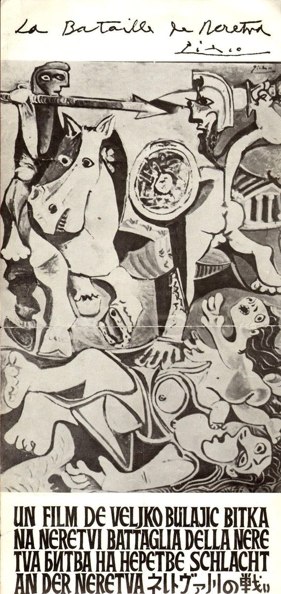 a_picture_plain's tweet photo. "Bitka na Neretvi (The Battle of Neretva)"
International film poster by Pablo Picasso
1969
#art
#artwork
#artmattersandthings
#artappreciation
#cinema
#movie
#poster
#movieposter
#posterwednesday
#yulbrynner
#curdjürgens
#hardykrüger
#franconero
#orsonwelles
#pablopicasso https://t.co/auy3o3ODUc