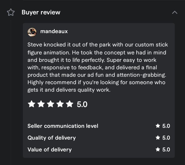 cluckmotion's tweet photo. This one made our day.
We don’t just create animations — we build trust, communicate clearly, and always aim to deliver beyond expectations.
Getting reviews like this reminds us why we love what we do.
We don’t take it for granted.
#ClientLove #FiverrReview #CluckMotion https://t.co/Ur4AHl2auJ