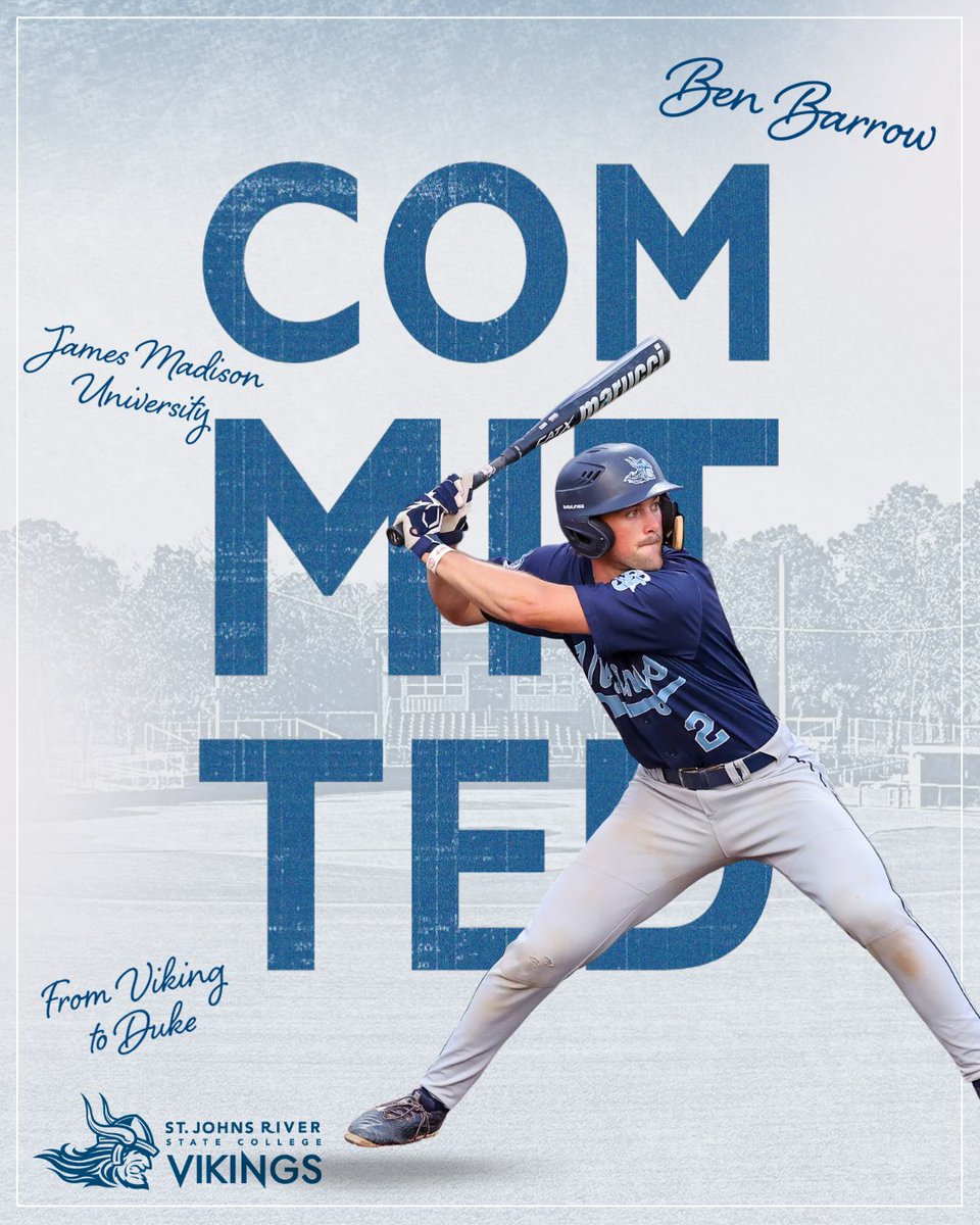 SJRState's tweet image. More Viking baseball players taking their talents to new teams!
#SJRState #LetsGoVikings #SJRStateProud #OnceAVikingAlwaysAViking