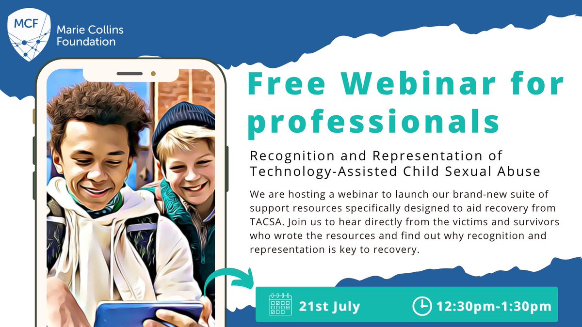 📣FREE Webinar: Don't Miss Out!📣 

An estimated 300+ million children per year are subjected to online child sexual abuse. Yet it is still widely misunderstood and unrepresented in societal conversations, leaving victims and survivors feeling unseen, unheard and unsure where to